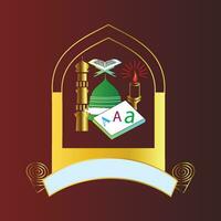 school, middelbare school, madrasa, academisch instituut logo vector