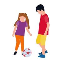 voetbal concepten spelen vector