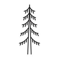 reeks van verschillend bomen in monoline ontwerp grafisch vector