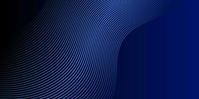 modern elegant donker blauw achtergrond met gloeiend lijnen vector