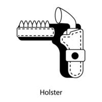 modieus holster concepten vector