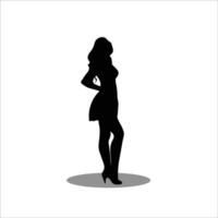 vrouw silhouet vector