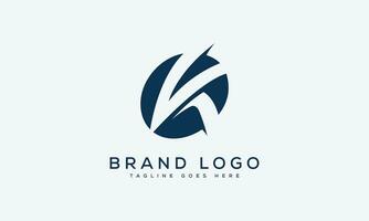 brief k logo ontwerp vector sjabloon ontwerp voor merk.