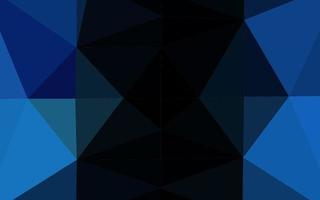 donkerblauwe vector driehoek mozaïek textuur.