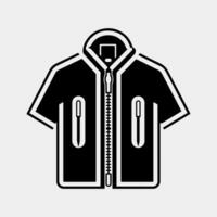 overhemd glyph icoon, vector illustratie