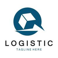 logistiek logo icoon illustratie vector ontwerp distributie symbool levering van goederen economie financiën