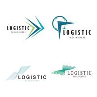 logistiek logo icoon illustratie vector ontwerp distributie symbool levering van goederen economie financiën