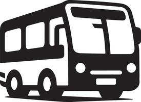 een bus icoon vector silhouet zwart kleur 14