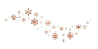 winter en Kerstmis achtergrond vector ontwerp met sneeuwvlokken