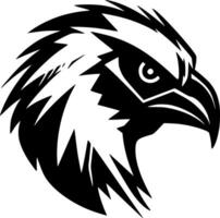 papegaai, zwart en wit vector illustratie