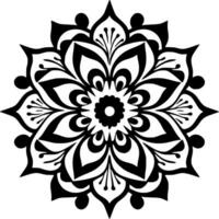 mandala, minimalistische en gemakkelijk silhouet - vector illustratie