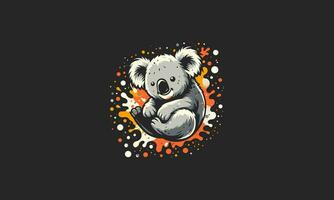 koala grappig vector illustratie mascotte ontwerp