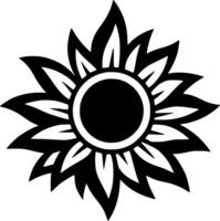 bloem - minimalistische en vlak logo - vector illustratie