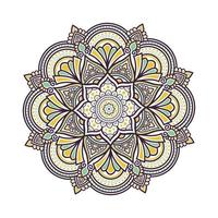 kleurrijk bloemmandala sier decoratief ontwerp, arabische islamitische Oost-stijl. decoratieve mandala in ramadan-stijl. mandala om af te drukken vector