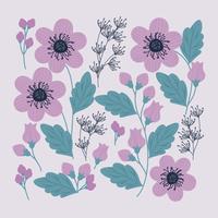 Vector bloem Clipart Set