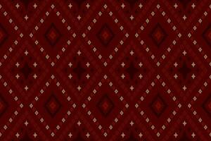 rood traditioneel etnisch patroon paisley bloem ikat achtergrond abstract aztec Afrikaanse Indonesisch Indisch naadloos patroon voor kleding stof afdrukken kleding jurk tapijt gordijnen en sarong vector