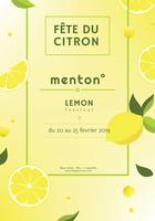 menton citroen festival vector ontwerp