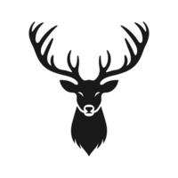 vector illustratie van hert hoofd ontwerp iconisch dieren in het wild Aan een wit achtergrond