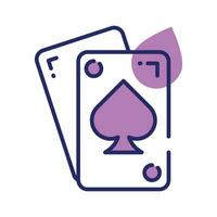 controleren deze prachtig ontworpen icoon van spelen kaarten in modieus stijl vector