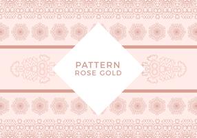 Rosegold patroon achtergrond vector