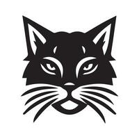 kat silhouet logo ontwerp vector illustratie