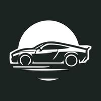 sport- auto logo icoon. motor voertuig silhouet emblemen. auto garage handel merk identiteit ontwerp elementen. vector illustraties.