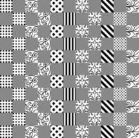 modieus zwart vierkant patroon vector