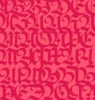 patroon van het Russische gotische lettertype. vector