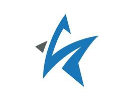 ster creatief logo ontwerp vector