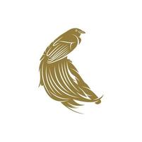 paradijsvogels ontwerp vectorillustratie, creatieve paradijsvogels logo ontwerpsjabloon concept vector