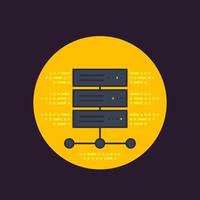 server, hostingdiensten Pictogram vector