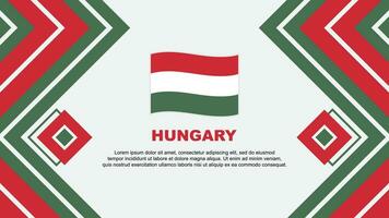 Hongarije vlag abstract achtergrond ontwerp sjabloon. Hongarije onafhankelijkheid dag banier behang vector illustratie. Hongarije ontwerp
