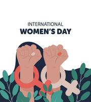 Internationale vrouwen dag poster. de poster is Super goed voor boeken, brochures, flyers, en reclame poster Sjablonen. het is een vector illustratie.