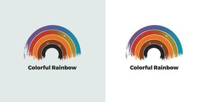 kleurrijk regenboog icoon, vrij vector