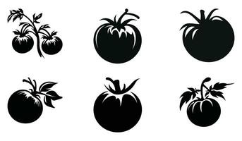 biologisch tomaten clip art reeks vector