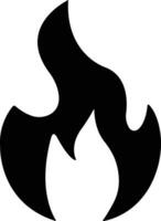 brand icoon in vlak stijl. brand vlam symbool geïsoleerd Aan vreugdevuur silhouet logo. noodgeval verwant bevat zo geautomatiseerd extern defibrillator, sirene vector apps website