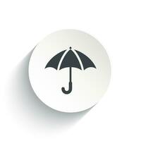 paraplu icoon geïsoleerd Aan wit achtergrond. vector
