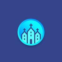 kerk, tempel vector logo