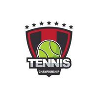 tennislogo sportbadge Amerikaans logo sport vector