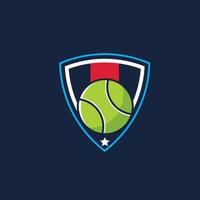 tennislogo sportbadge Amerikaans logo sport vector