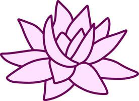 lotus bloem tekening icoon stencil vector