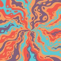 abstracte psychedelische groovy achtergrond. vector