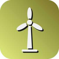 wind energie vector glyph helling achtergrond icoon voor persoonlijk en reclame gebruiken.