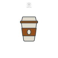 koffie kop icoon symbool vector illustratie geïsoleerd Aan wit achtergrond