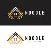 ramen noodle logo gemakkelijk noodle en kom ontwerp inspiratie Chinese voedsel sjabloon illustratie vector