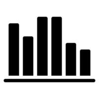 bars tabel glyph icoon vector