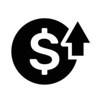 Amerikaanse Dollar dollar kosten icoon ontwerp en vector illustratie.