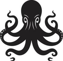 oceanisch weelde Octopus logo ontwerp voelhoorn tapijtwerk Octopus iconisch embleem vector