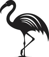 elegant vogel flamingo iconisch embleem rooskleurig Vleugels flamingo logo vector artwork