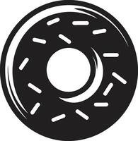 aanlokkelijk behandelt donut icoon vector suikerachtig gevoel donut logo ontwerp